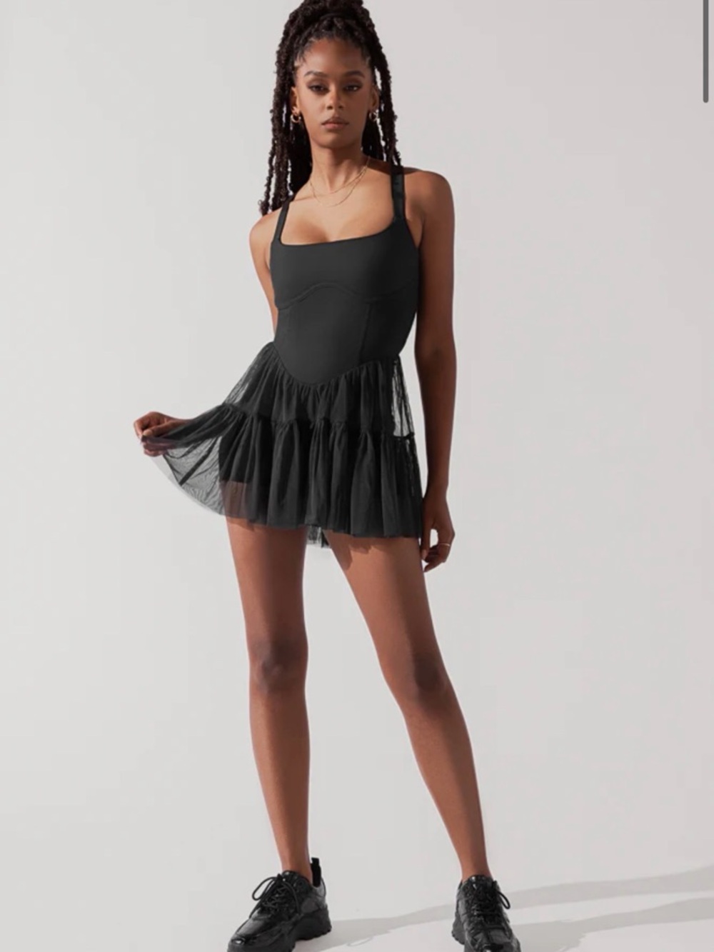 POPFLEX Corset Pirouette Dress - Black
